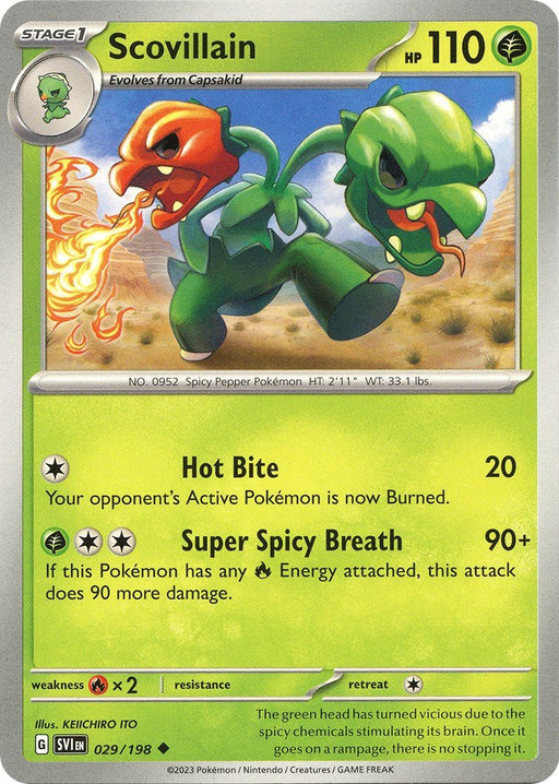 Pokemon Scovillain - 029/198 029/198 SV01: Scarlet & Violet Base Set Reverse Holo - EternaCards