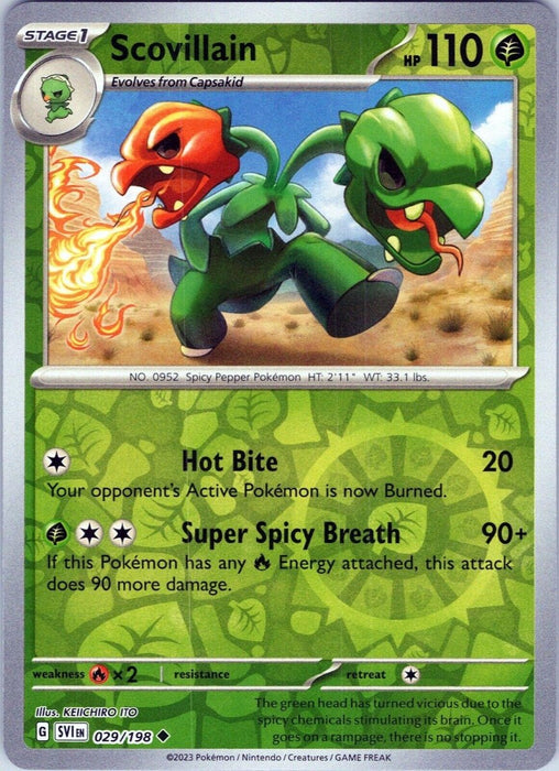 Pokemon Scovillain - 029/198 SV01: Scarlet & Violet Base Set Normal - Eterna Cards