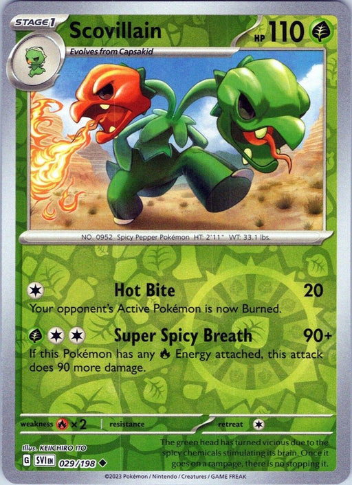 Pokemon Scovillain - 029/198 SV01: Scarlet & Violet Base Set Normal - Eterna Cards