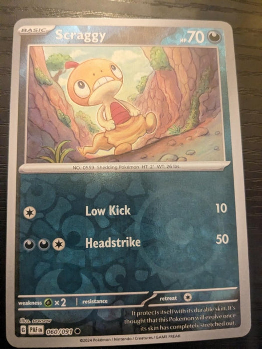 Pokemon Scraggy 060/091 SV: Paldean Fates Normal - Eterna Cards