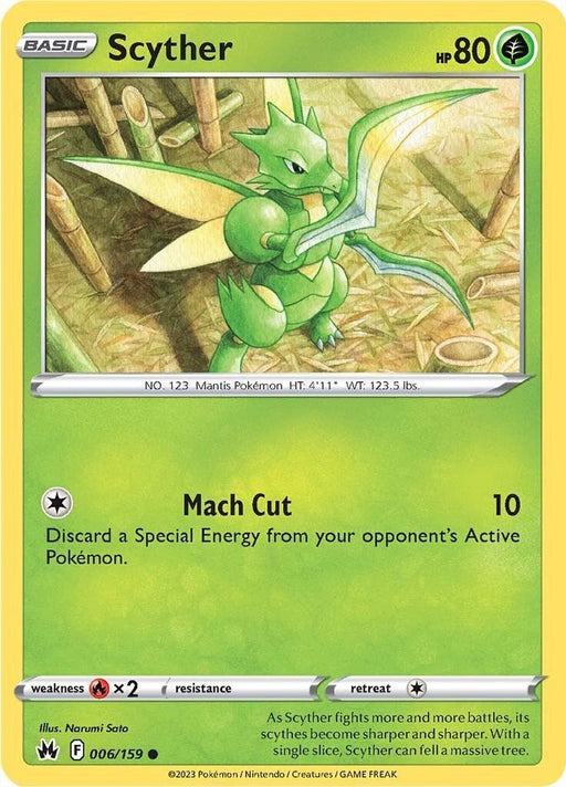 Pokemon Scyther 006/159 SWSH: Crown Zenith Normal - EternaCards