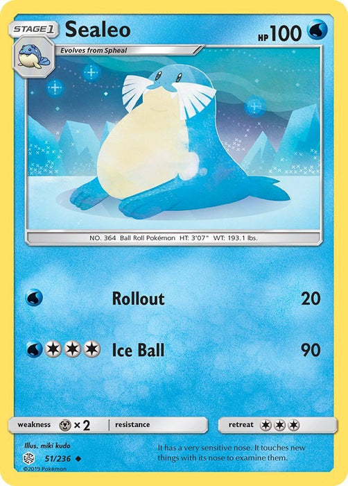 Pokemon Sealeo 51/236 SM - Cosmic Eclipse Normal - Eterna Cards