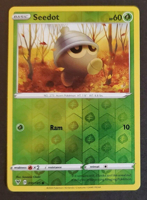 Pokemon Seedot 010/185 SWSH04: Vivid Voltage Normal - Eterna Cards