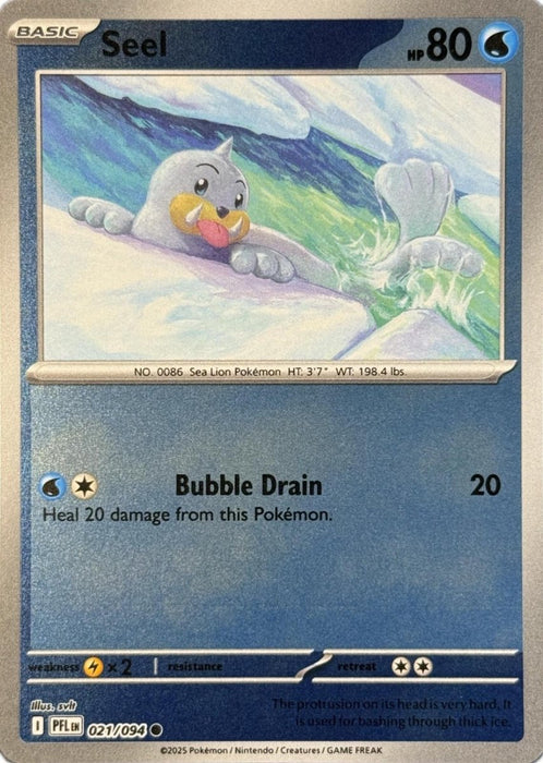 Pokemon Seel 021/094 ME02: Phantasmal Flames Normal - Eterna Cards