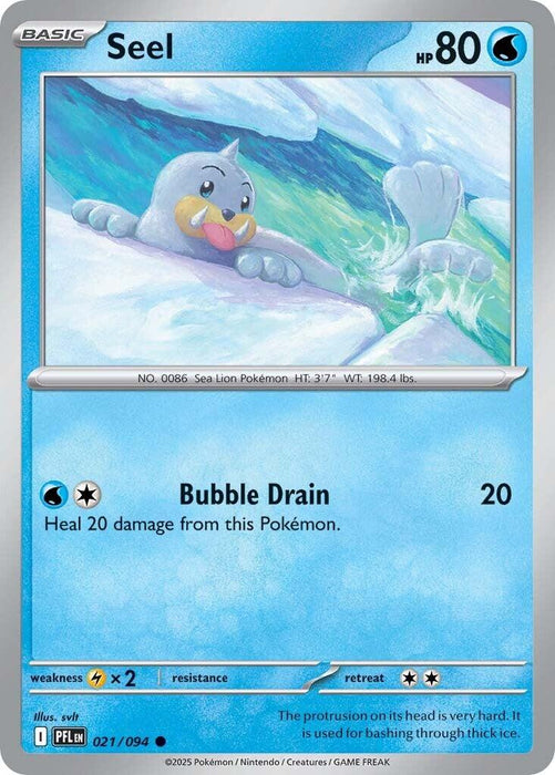 Pokemon Seel 021/094 ME02: Phantasmal Flames Reverse Holo - EternaCards