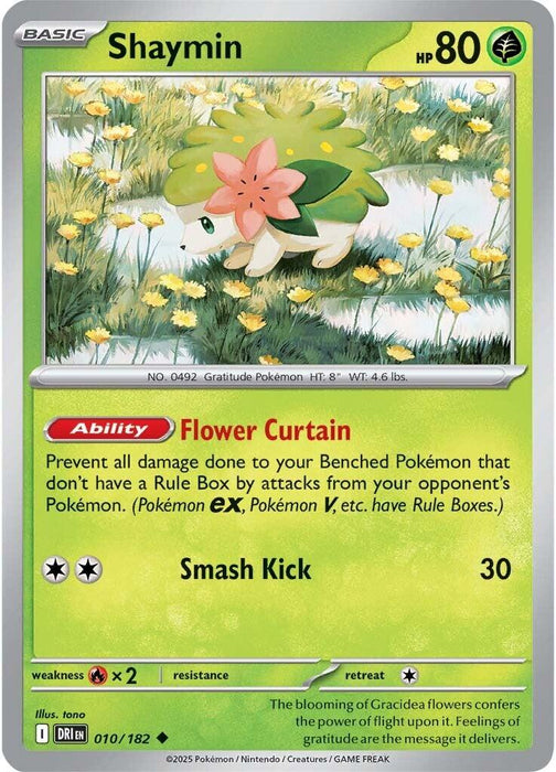 Pokemon Shaymin - 010/182 010/182 SV10: Destined Rivals Normal - EternaCards