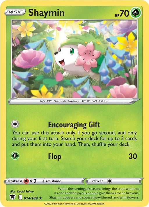 Pokemon Shaymin 014/189 SWSH10: Astral Radiance Reverse Holo - EternaCards