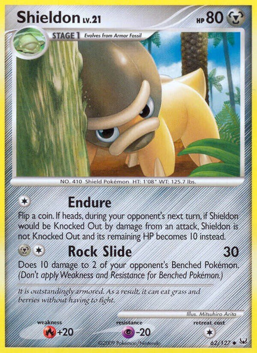 Pokemon Shieldon 62/127 Platinum Normal - Eterna Cards