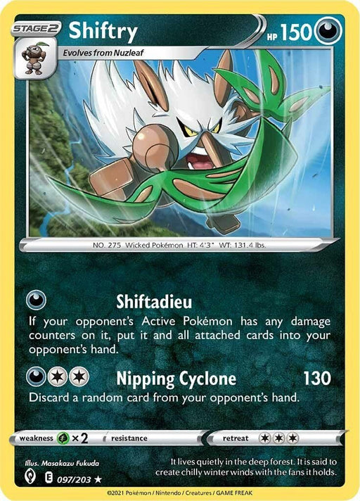 Pokemon Shiftry 097/203 SWSH07: Evolving Skies Normal - Eterna Cards