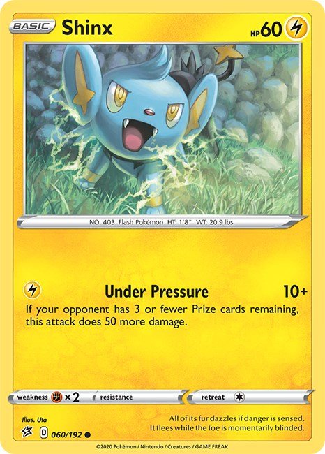 Pokemon Shinx 060/192 SWSH02: Rebel Clash Normal - EternaCards
