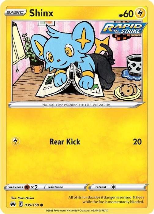 Pokemon Shinx (39) 039/159 SWSH: Crown Zenith Normal - EternaCards