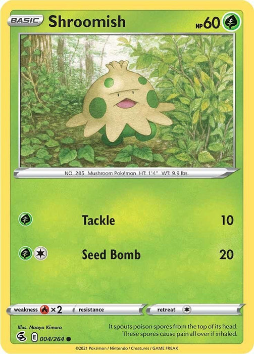 Pokemon Shroomish 004/264 SWSH08: Fusion Strike Reverse Holo - EternaCards