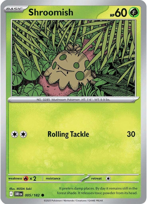 Pokemon Shroomish 005/182 SV10: Destined Rivals Reverse Holo - EternaCards