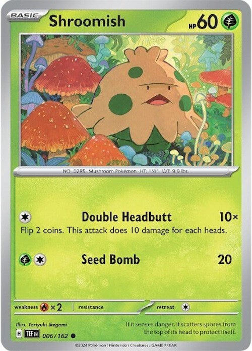 Pokemon Shroomish 006/162 SV05: Temporal Forces Normal - EternaCards
