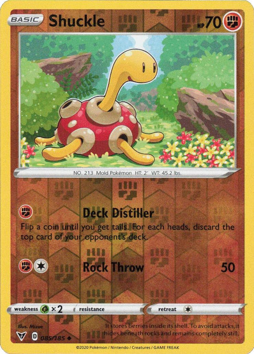Pokemon Shuckle 085/185 SWSH04: Vivid Voltage Normal - Eterna Cards