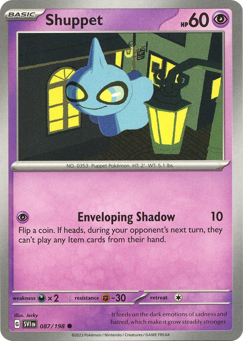 Pokemon Shuppet 087/198 SV01: Scarlet & Violet Base Set Reverse Holo - EternaCards