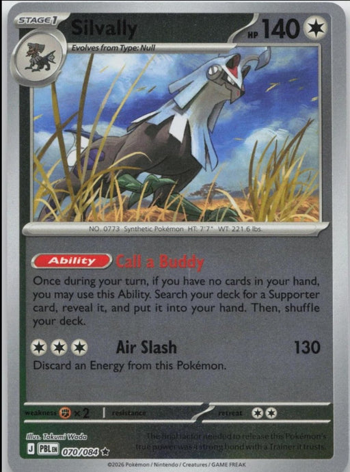 Pokemon Silvally - 070/084 ME05: Pitch Black Reverse Holo - Eterna Cards