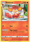 Pokemon Simisear 027/189 SWSH03: Darkness Ablaze Reverse Holo