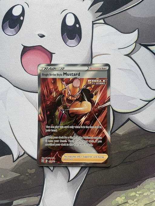 Pokemon Single Strike Style Mustard 163/163 Full Art - SWSH Battle Styles - MINT - EternaCards