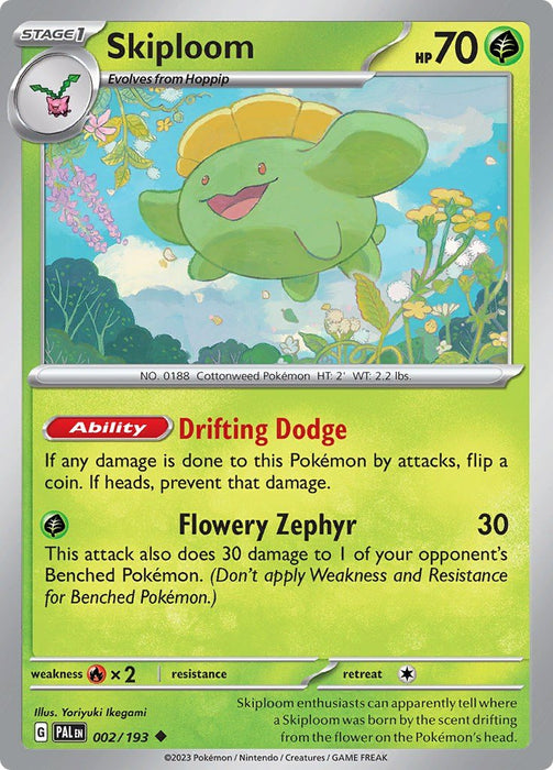 Pokemon Skiploom 002/193 SV02: Paldea Evolved Normal - EternaCards