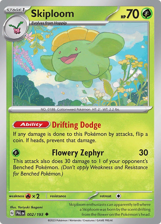 Pokemon Skiploom 002/193 SV02: Paldea Evolved Normal - EternaCards