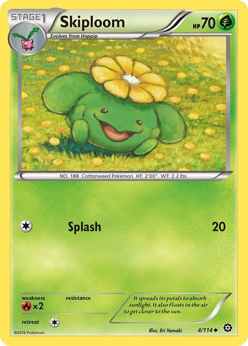 Pokemon Skiploom 4/114 XY - Steam Siege Normal - Eterna Cards
