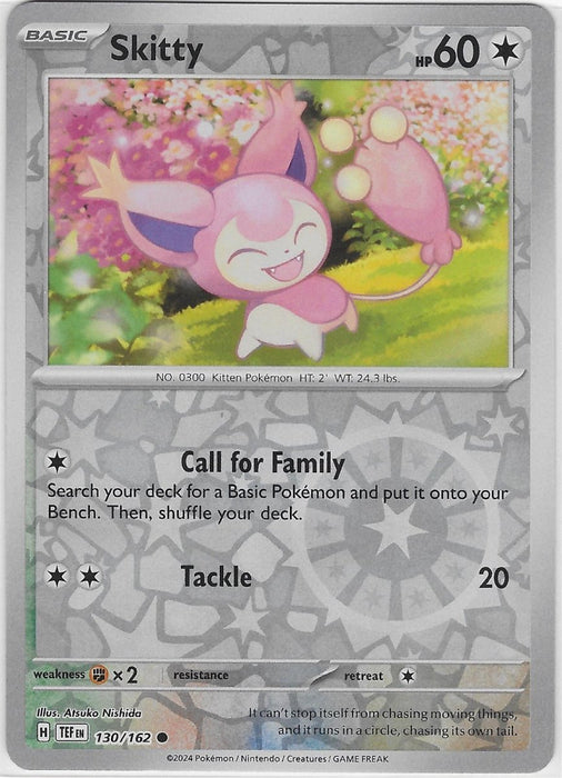 Pokemon Skitty 130/162 SV05: Temporal Forces Normal - Eterna Cards