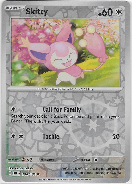 Pokemon Skitty 130/162 SV05: Temporal Forces Normal - Eterna Cards