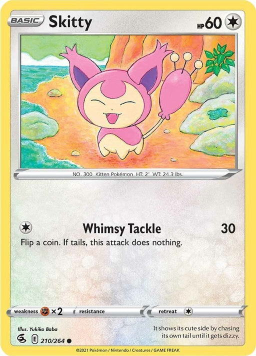 Pokemon Skitty 210/264 SWSH08: Fusion Strike Normal - Eterna Cards
