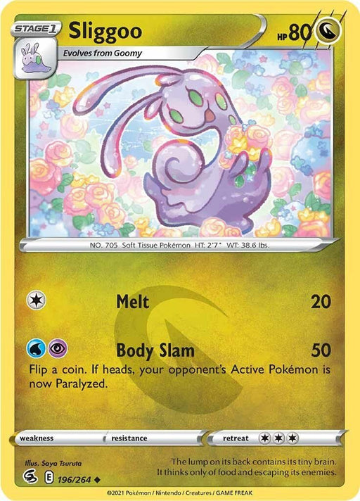 Pokemon Sliggoo 196/264 SWSH08: Fusion Strike Reverse Holo - EternaCards