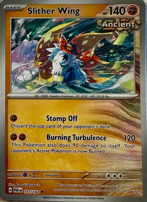 Pokemon Slither Wing - 107/182 SV04: Paradox Rift Normal - Eterna Cards