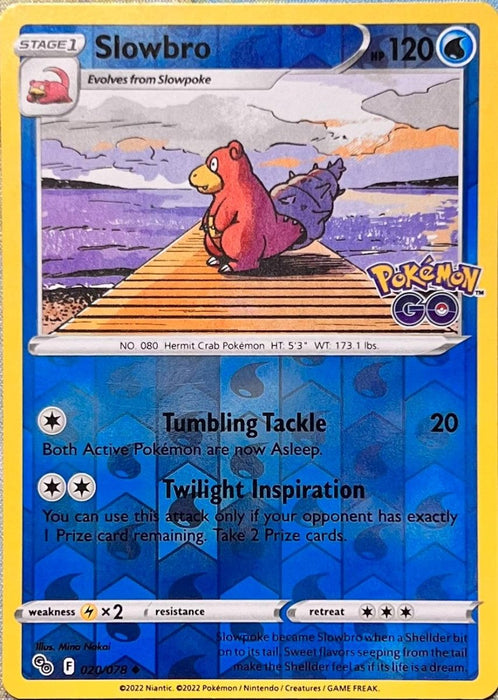 Pokemon Slowbro 020/078 Pokemon GO Normal - Eterna Cards