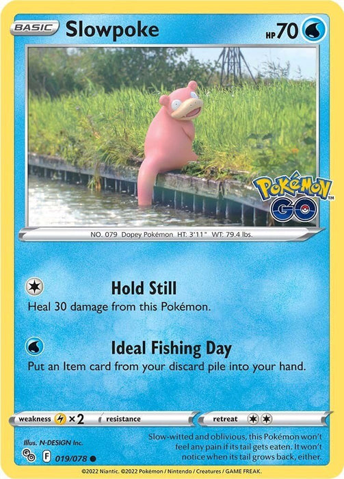 Pokemon Slowpoke 019/078 Pokemon GO Normal - EternaCards
