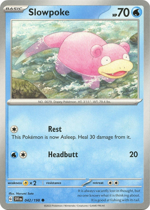 Pokemon Slowpoke - 042/198 042/198 SV01: Scarlet & Violet Base Set Normal - EternaCards