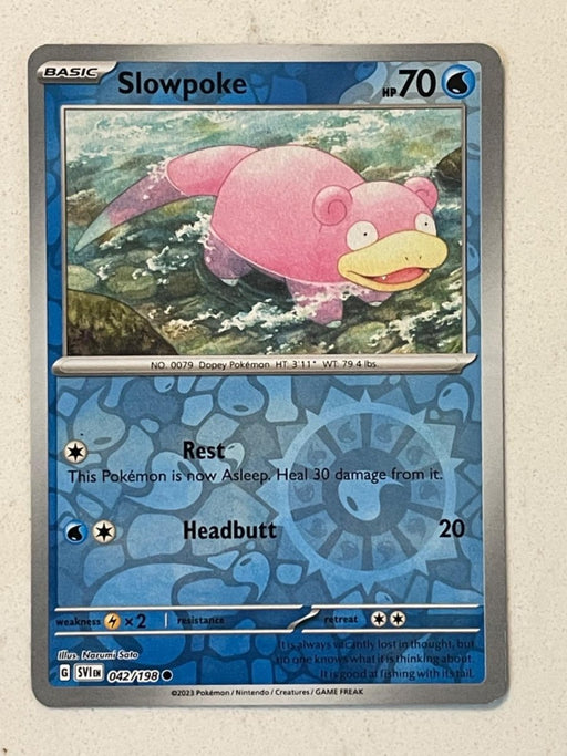 Pokemon Slowpoke - 042/198 SV01: Scarlet & Violet Base Set Normal - Eterna Cards