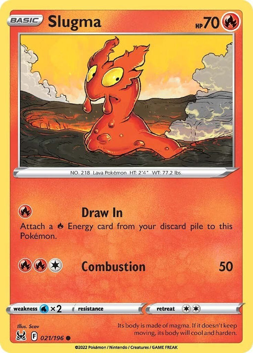 Pokemon Slugma 021/196 SWSH11: Lost Origin Reverse Holo - EternaCards