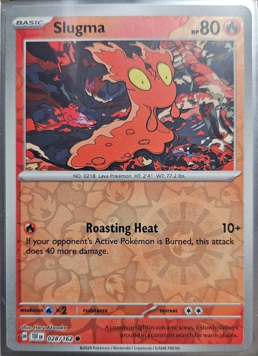 Pokemon Slugma 028/162 SV05: Temporal Forces Normal - Eterna Cards