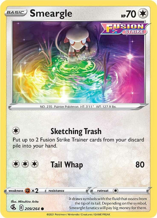 Pokemon Smeargle 209/264 SWSH08: Fusion Strike Normal - EternaCards