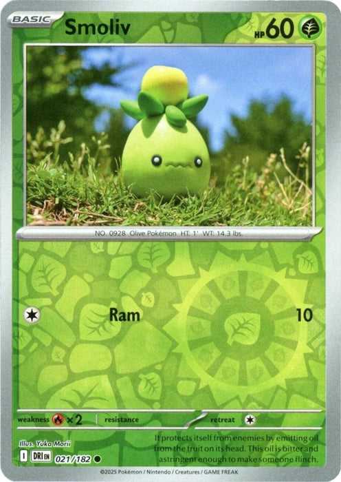 Pokemon Smoliv 021/182 SV10: Destined Rivals Normal - Eterna Cards