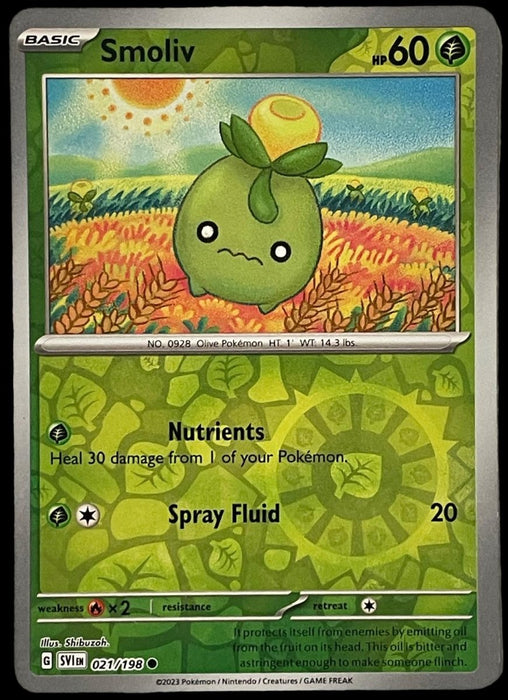 Pokemon Smoliv - 021/198 SV01: Scarlet & Violet Base Set Normal - Eterna Cards