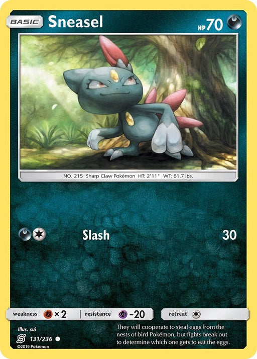 Pokemon Sneasel 131/236 SM - Unified Minds Normal - Eterna Cards