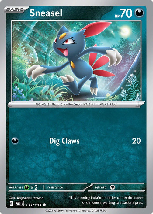 Pokemon Sneasel 133/193 SV02: Paldea Evolved Normal - EternaCards
