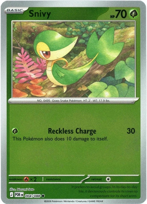 Pokemon Snivy 004/088 ME03: Perfect Order Normal - Eterna Cards