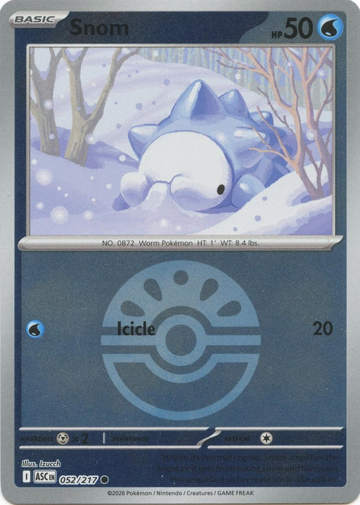 Pokemon Snom (Friend Ball) 052/217 ME: Ascended Heroes Reverse Holo - Eterna Cards