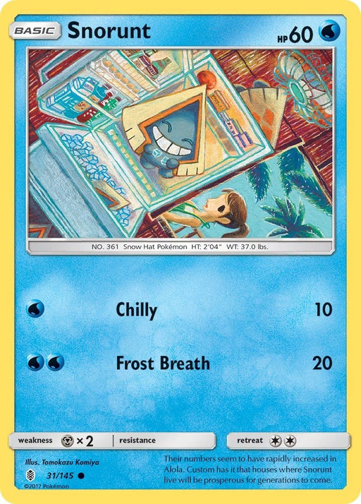 Pokemon Snorunt 31/145 SM - Guardians Rising Normal - Eterna Cards