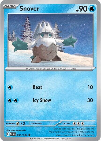 Pokemon Snover - 035/132 035/132 ME01: Mega Evolution Reverse Holo - EternaCards