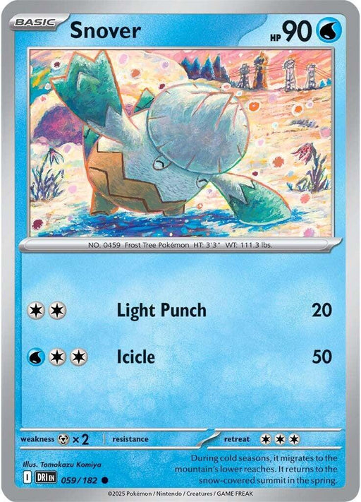 Pokemon Snover 059/182 SV10: Destined Rivals Reverse Holo - EternaCards
