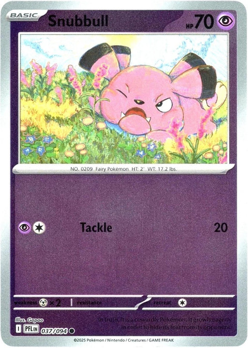Pokemon Snubbull 037/094 ME02: Phantasmal Flames Normal - Eterna Cards