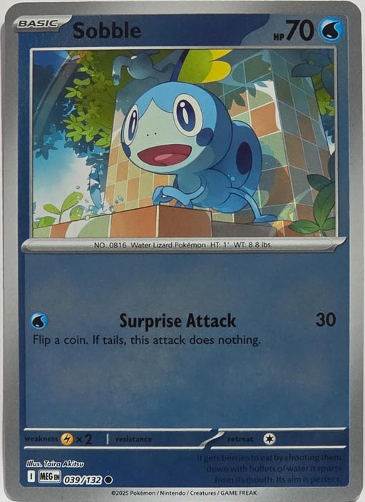Pokemon Sobble 039/132 ME01: Mega Evolution Normal - Eterna Cards