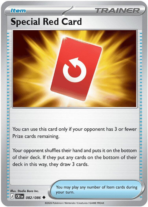 Pokemon Special Red Card - 082/086 ME04: Chaos Rising Reverse Holo - Eterna Cards